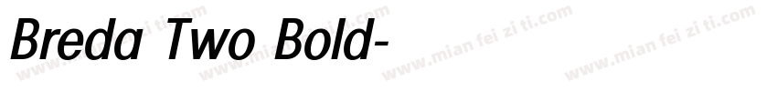 Breda Two Bold字体转换